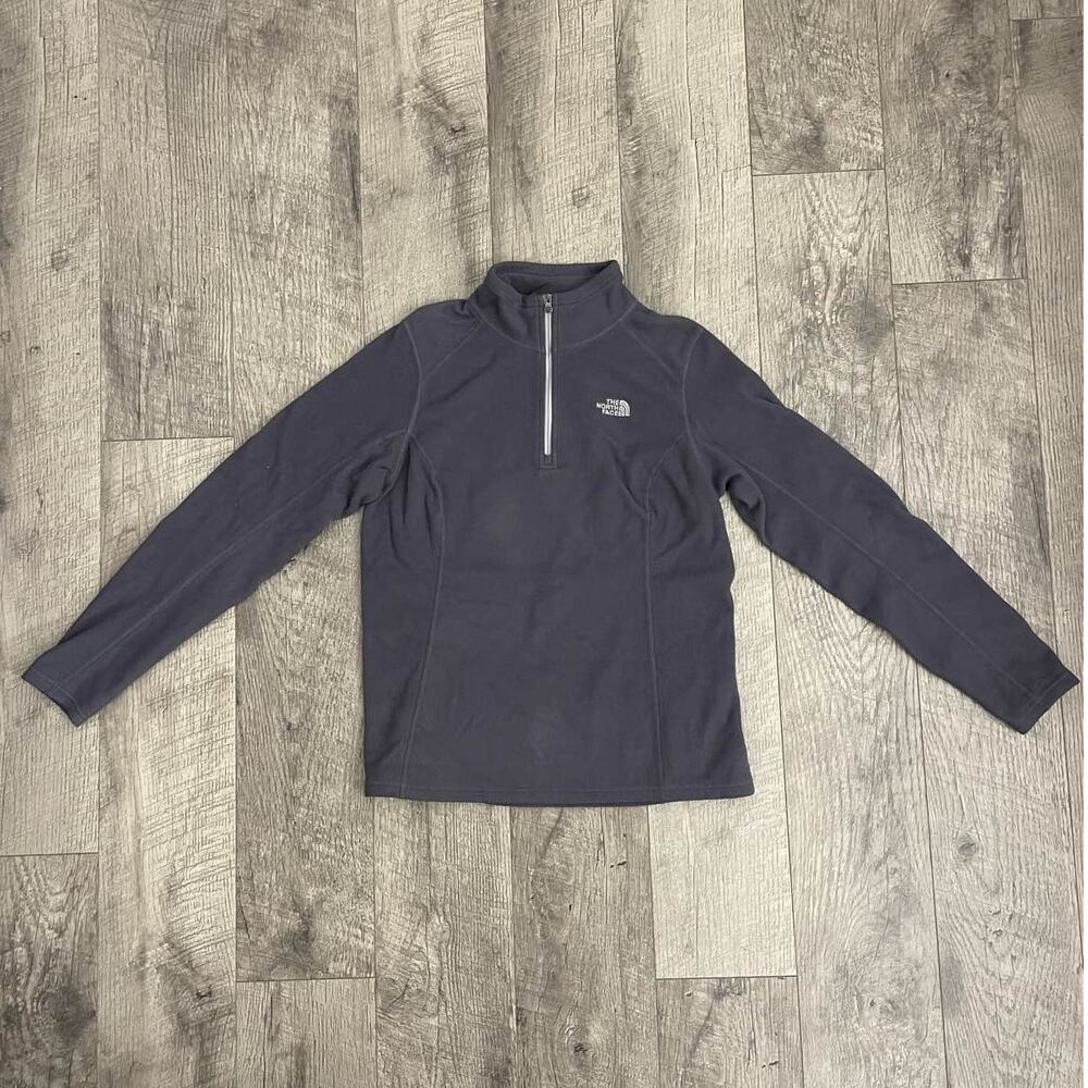 North Face Women's Purple Fleece 1/4 Zip‎ Pullover